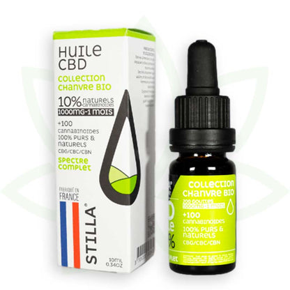 Cbd kanapių aliejus 10 procentų 10ml pilno spektro stilla france mafrenchweed 3