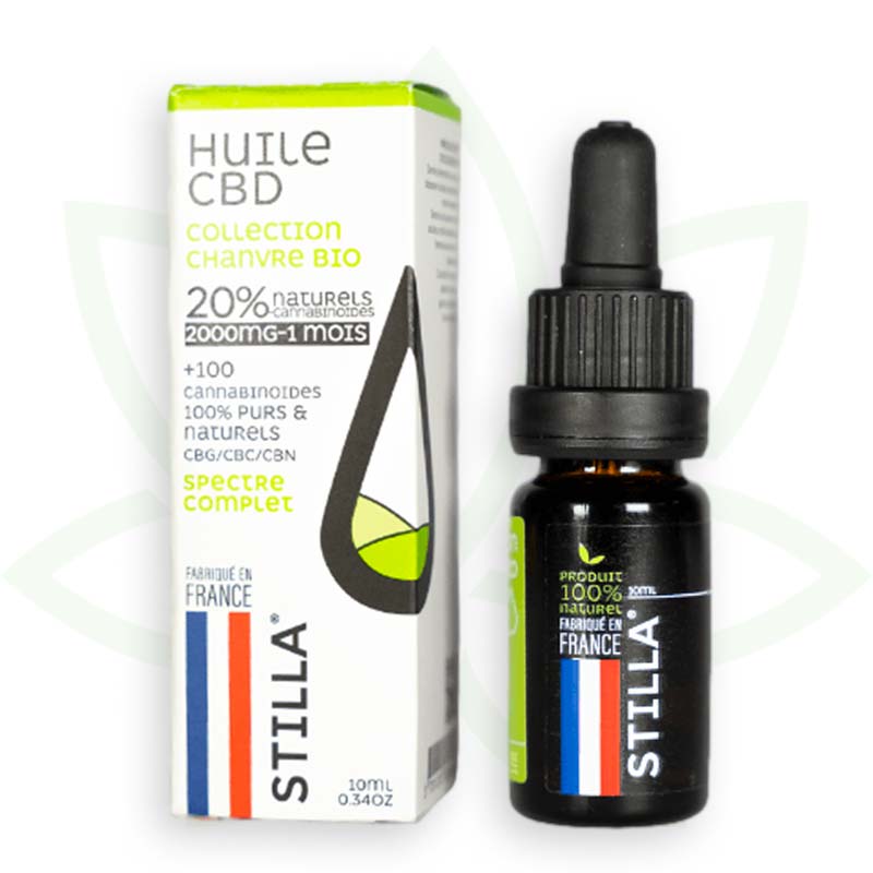 Cbd kanapių aliejus 20 procentų 10ml pilno spektro stilla Prancūzija mafrenchweed 5