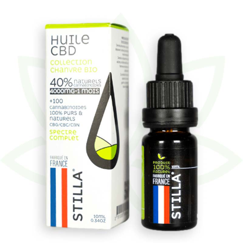 Cbd kanapių aliejus 40 procentų 10ml pilno spektro stilla Prancūzija mafrenchweed 11