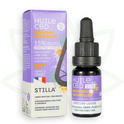 cbd natūralus gynybos aliejus 15 proc. 10ml plataus spektro stilla france mafrenchweed 4