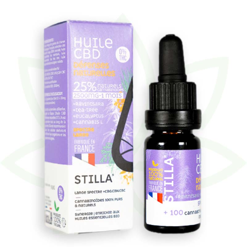 cbd natūralus gynybos aliejus 25 proc. 10ml plataus spektro stilla france mafrenchweed 8