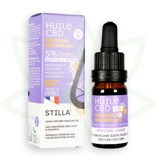 cbd natūralus gynybos aliejus 5 proc. 10ml plataus spektro stilla france mafrenchweed 1