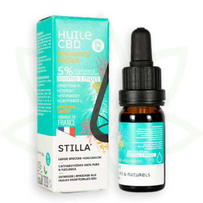 cbd aliejus lengvas virškinimas 5 proc. 10ml plataus spektro stilla france mafrenchweed 3