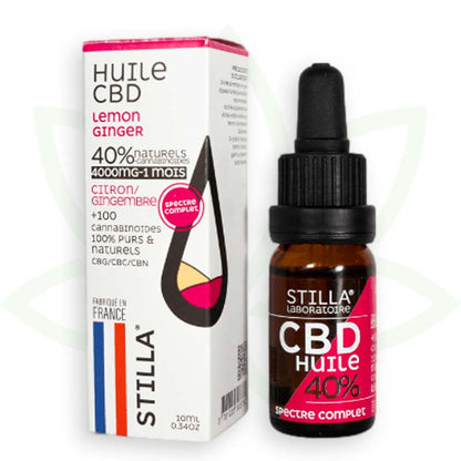 cbd aliejus citrinų imbieras 40 proc. 10ml pilno spektro stilla france mafrenchweed 10