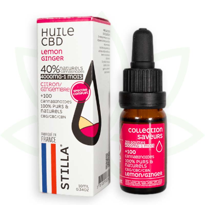 cbd aliejus citrinų imbieras 40 procentų 10ml pilno spektro stilla france mafrenchweed 12