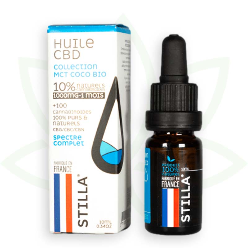 mct coco cbd aliejus 10 proc. 10ml pilno spektro stilla france mafrenchweed 2