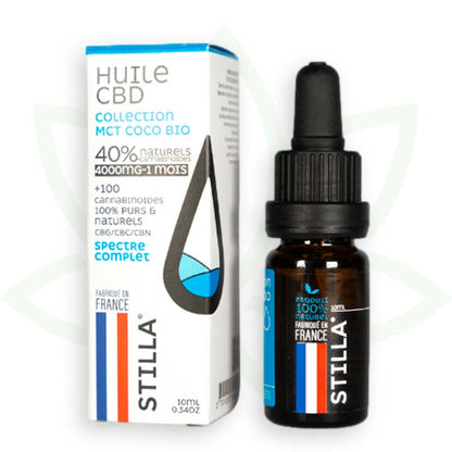 cbd aliejus mct kokosų 40 proc. 10ml pilno spektro stilla france mafrenchweed 11