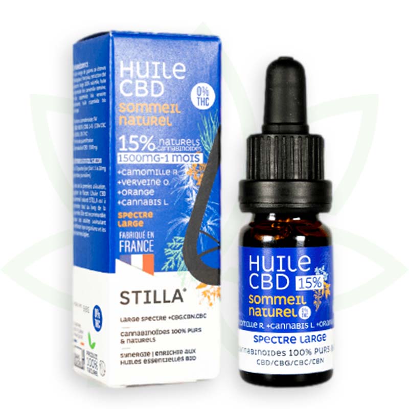 cbd aliejus natūralus miegas 15 proc. 10ml plataus spektro stilla france mafrenchweed 4