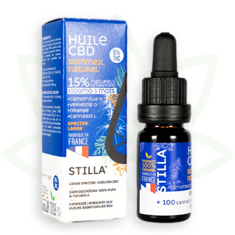 cbd aliejus natūralus miegas 15 procentų 10ml plataus spektro stilla france mafrenchweed 5