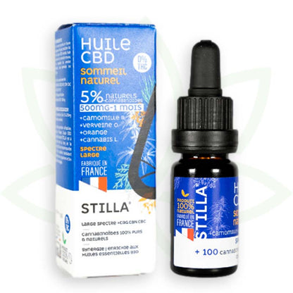 cbd aliejus natūralus miegas 5 proc. 10ml plataus spektro stilla france mafrenchweed 2