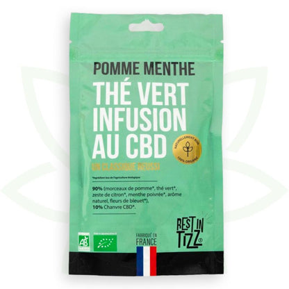 žaliasis cbd obuolių mėtų infuzija cbd organinis poilsis tizz mafrenchweed 1